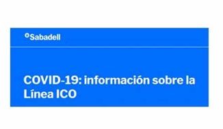 Línea Financiación ICO COVID-19 del Banco Sabadell