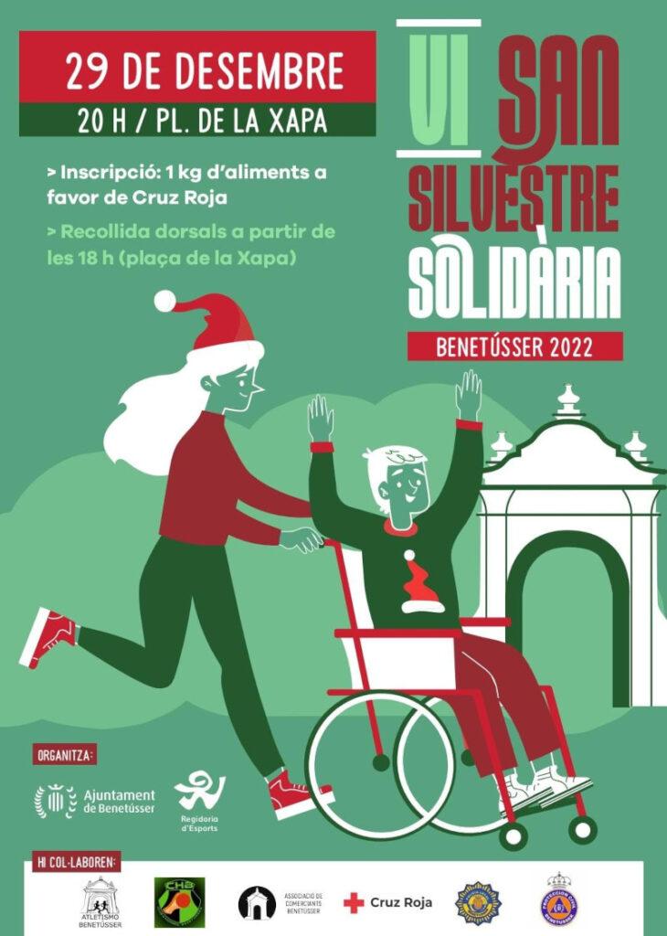 Cartel San Silvestre Solidaria de Benetússer 2022