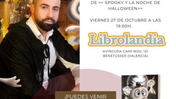 Cartel Cuentacuentos y presentación del libro "Spooky y la noche de Halloween"